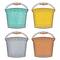 Mini Accents 3&#x22; I Heart Metal Buckets Variety Pack